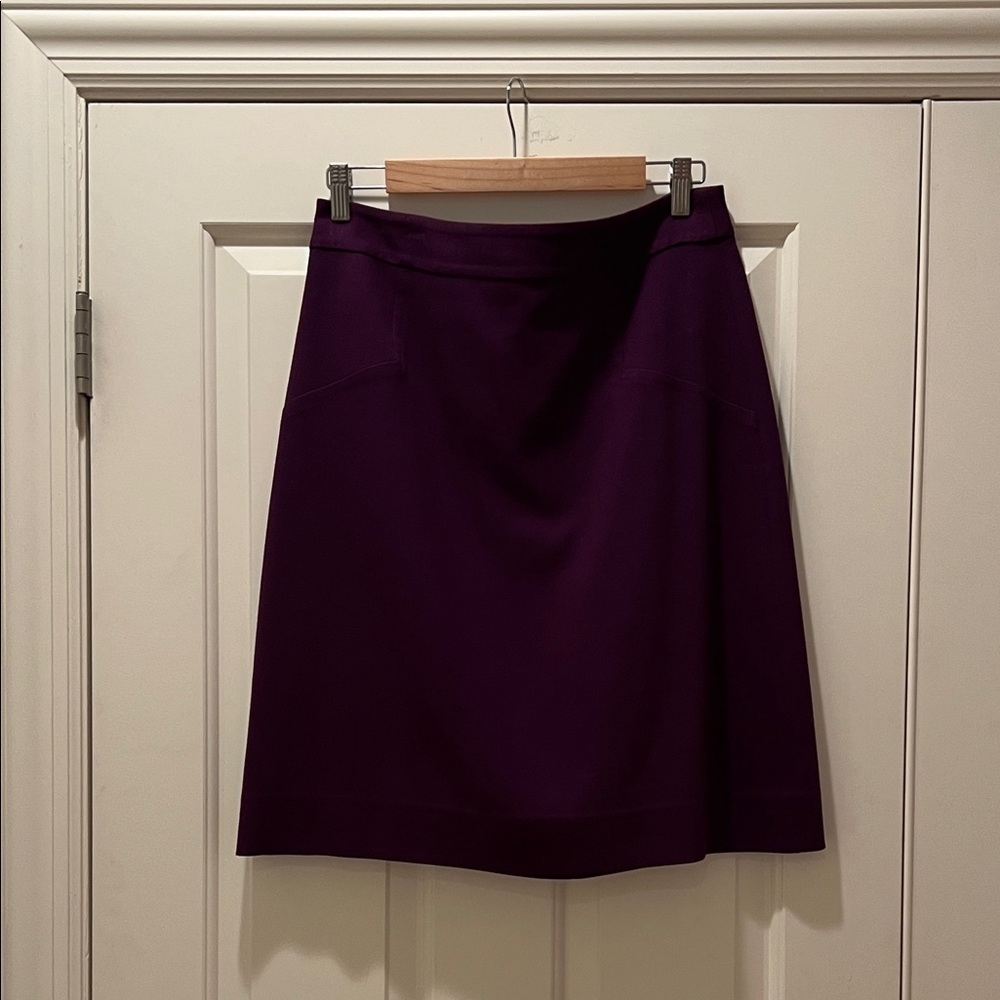Kate Spade Deep Purple A-Line Skirt